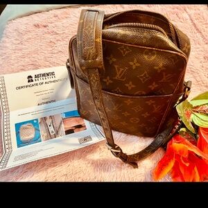 LOUIS VUITTON PETIT MARCEAU MONOGRAMMED CROSSBODY BAG / INCL COA / MRSP $1,423